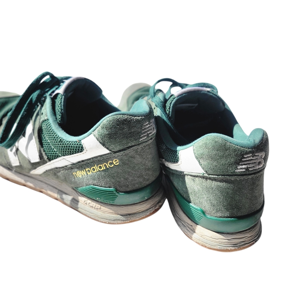 New Balance Green Suede & Mesh Sneakers - Picture 3 of 6